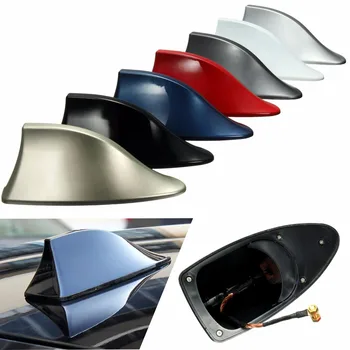 

Hot 7 Color Universal Car Roof Style Shark Fin Antenna Radio Signal Aerials AM/FM For BMW