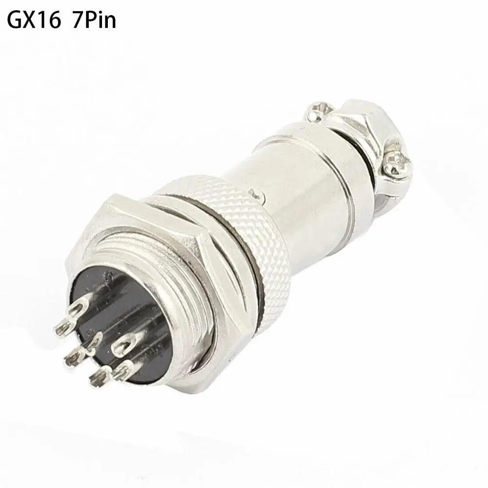 

Free shipping 1set GX16 GX16-7 7P 7Pin 16mm Male&Female Wire Panel Connector plug Circular Aviation Connector Socket Plug