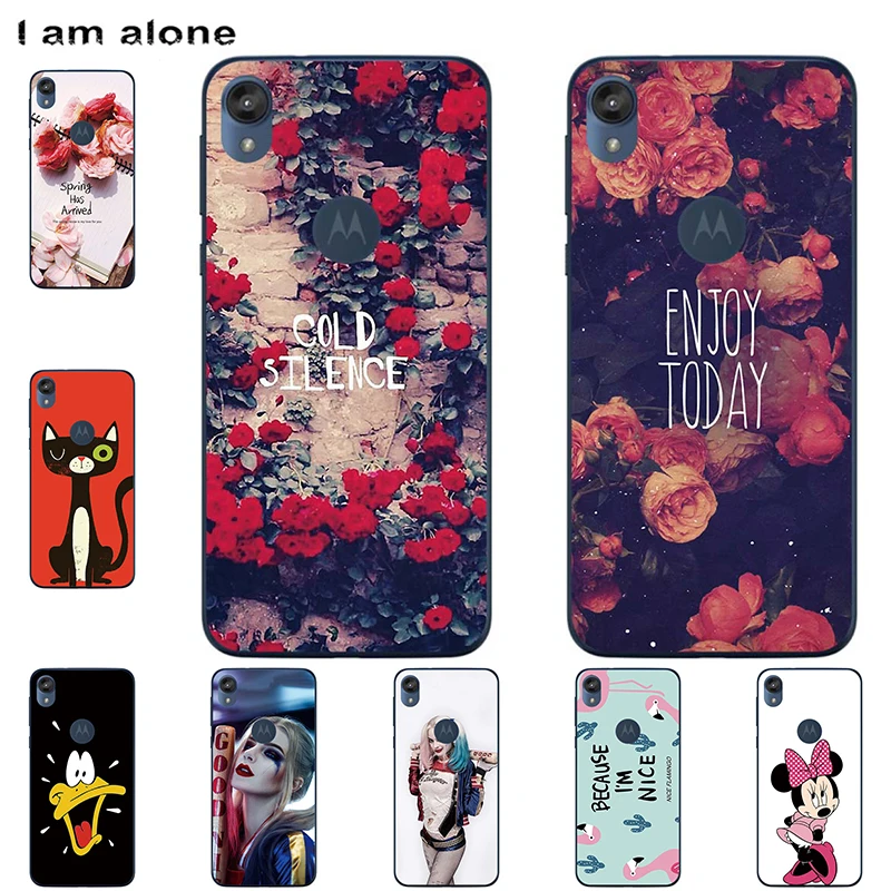 

Phone Cases For Motorola Moto E6 2019 5.5 inch Soft TPU Bags Mobile Cartoon Printed For Moto E6 2019 5.5 Cover Free Shipping