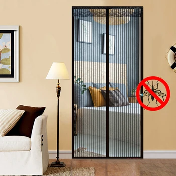 

Summer Magnetic Door Mosquito Net Automatic Closure Anti Fly Insect Mosquito Repellent Net Home Bedroom Door Mesh Screen Curtain