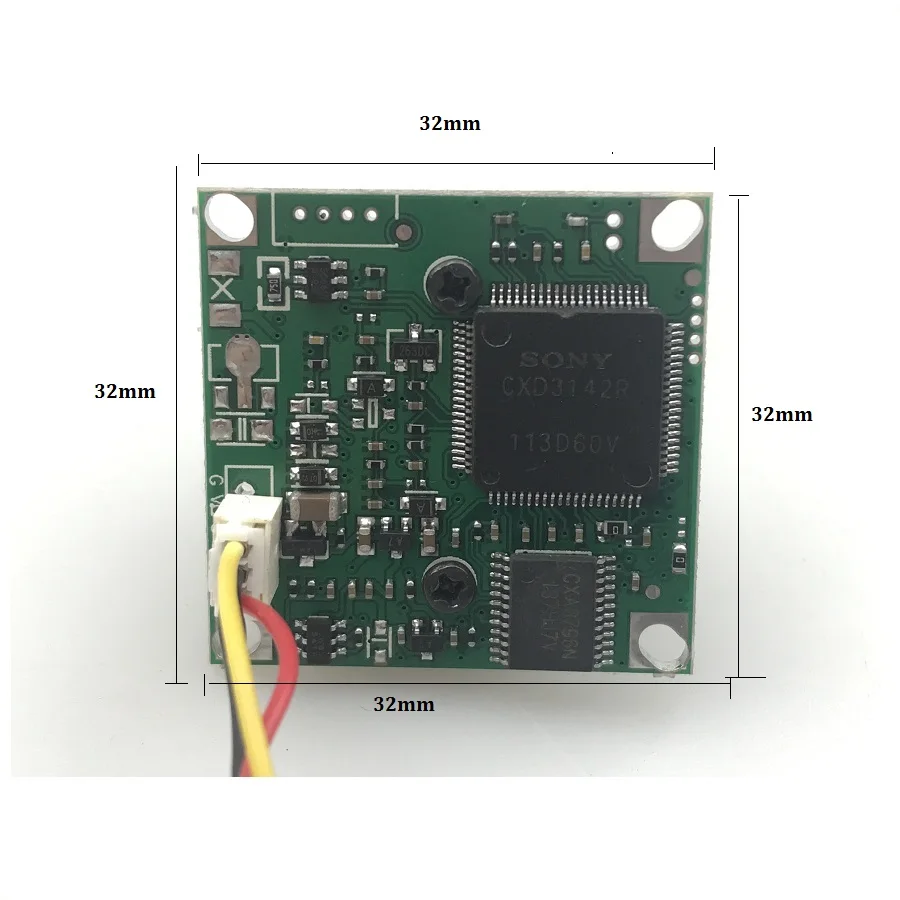 CCTV SONY 1/3 CCD 3142+ 405 мини цветная аналоговая камера 3,6 мм объектив PCB камера CBVS модуль