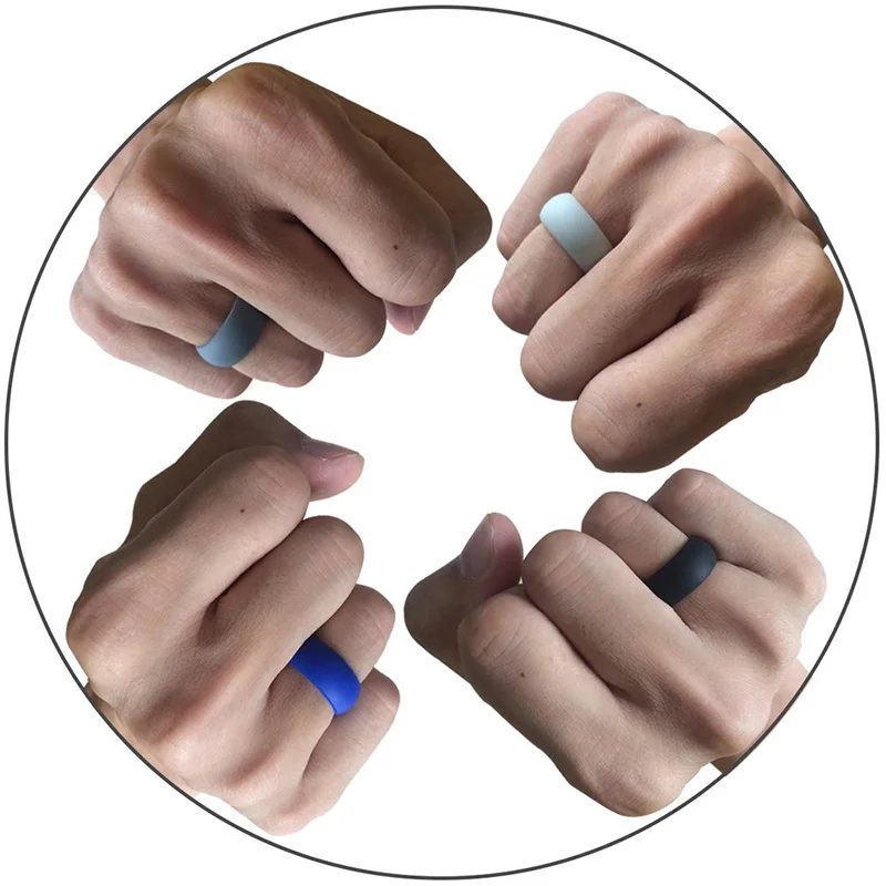 Multicolors Popular Movement 1Pc New Sport Round Solid Unisex Couple's Rings Silicone Women Men Cool Hot Sale Jwelry Gift | Украшения и