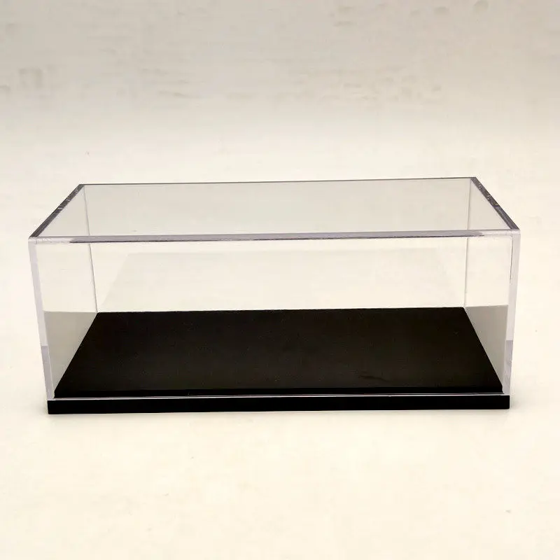 Model Car Acrylic Case Display Box Cover Transparent Dust Proof Whole window 16cm 1:43 1:64