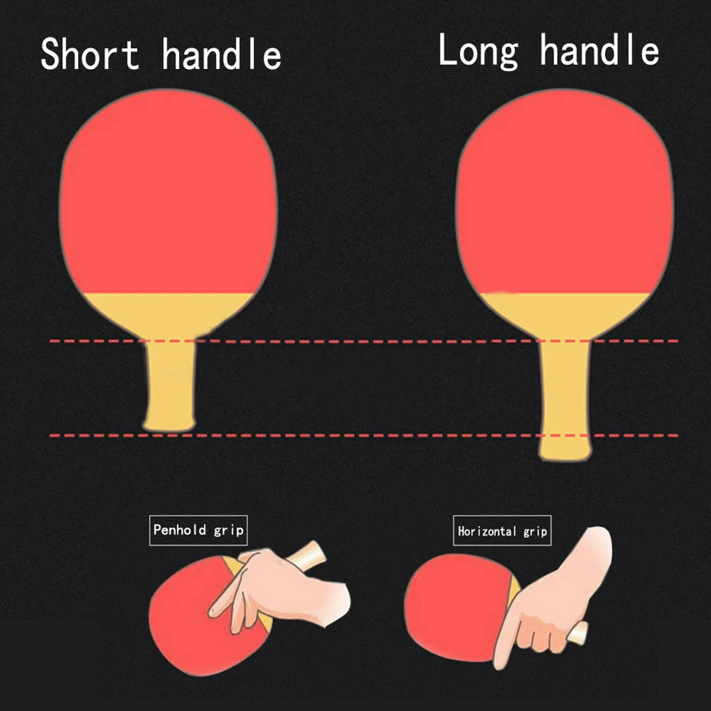 Профессиональная ракетка для пинг-понга, деревянная резиновая нескользящая ручка, весло для настольного тенниса с 2 шариками и чехол для