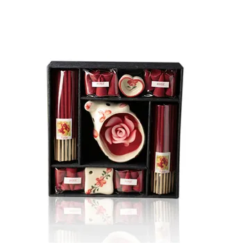 

Natural Sandalwood Incense Vintage Curtain Rose Incense Stick Meditation Help You Sleep Fragrance Fresh Air Aromatherapy