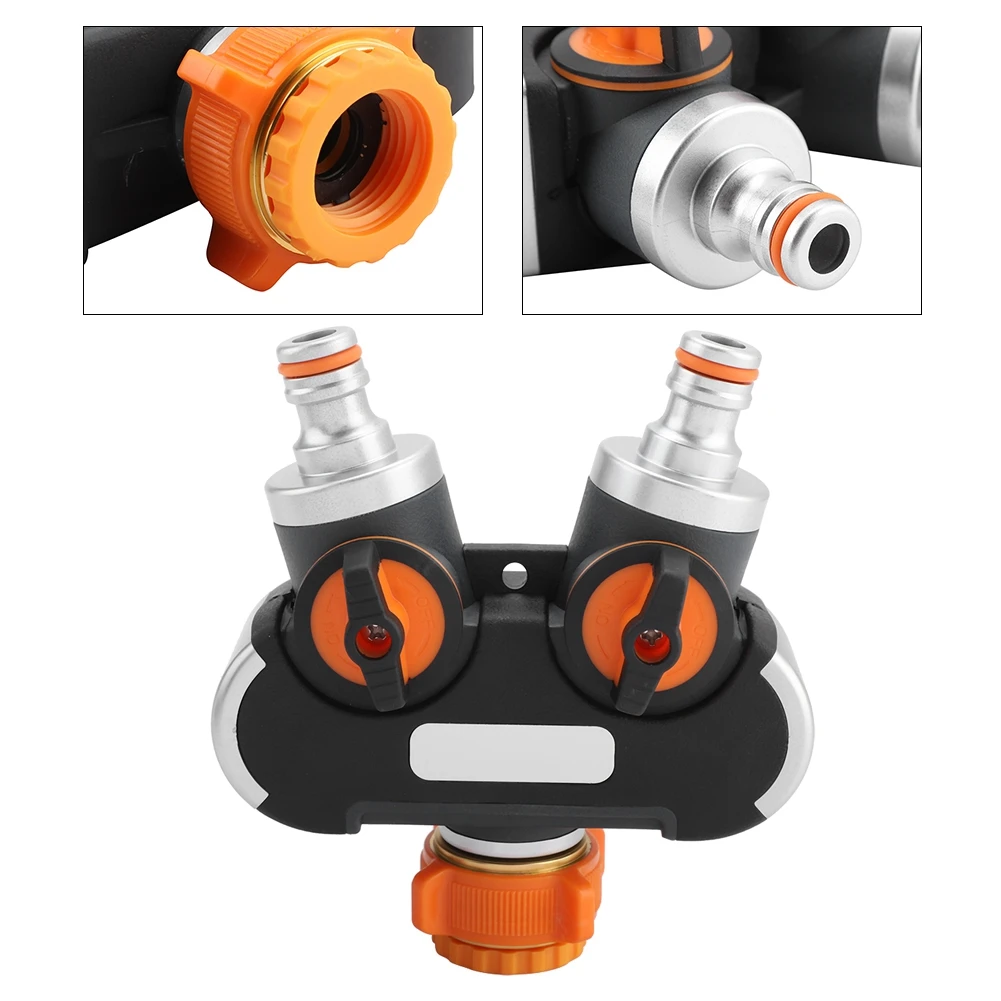 Garden Y Shape Water Pipe 4 Way Adapter Tap Hose Valve Splitter Faucet Connector EU 2 Way Garden Bonsai Watering