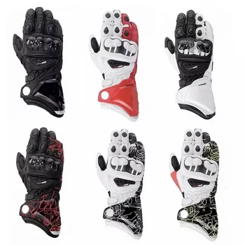 

2019 New 8 Colors 100% Genuine Leather GP PRO Motorcycle Long Gloves Racing Driving GP PRO Motorbike Original Cowhide Gloves