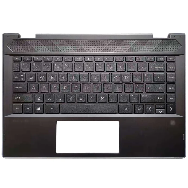 

NEW Laptop Palmrest Upper Case US Keyboard Touchpad For HP PAVILION X360 14-CD 14T-CD 14M-CD0001DX L18947-001 Silver Edge