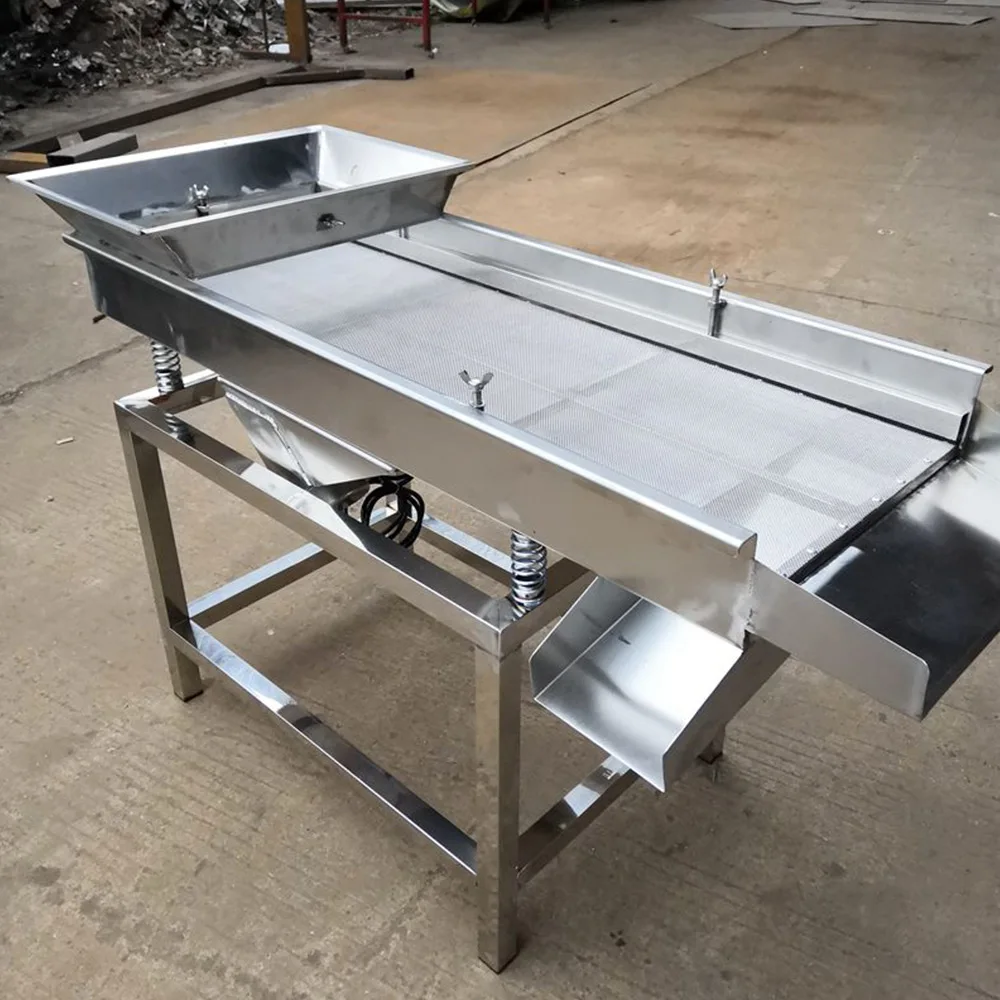

Food sieve machin vibrating electric screen electric shock electrostatic Large granular material screening machine 40cm