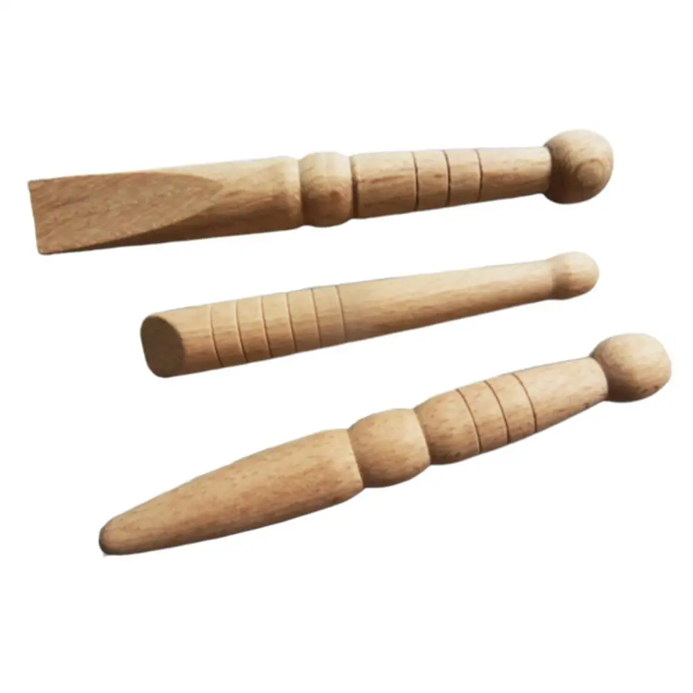 

3Pcs Massage Stick Wooden Foot Body Massage Stick Relieve Muscle Soreness Relaxing Tool Acupuncture Reflexology Massager Tools