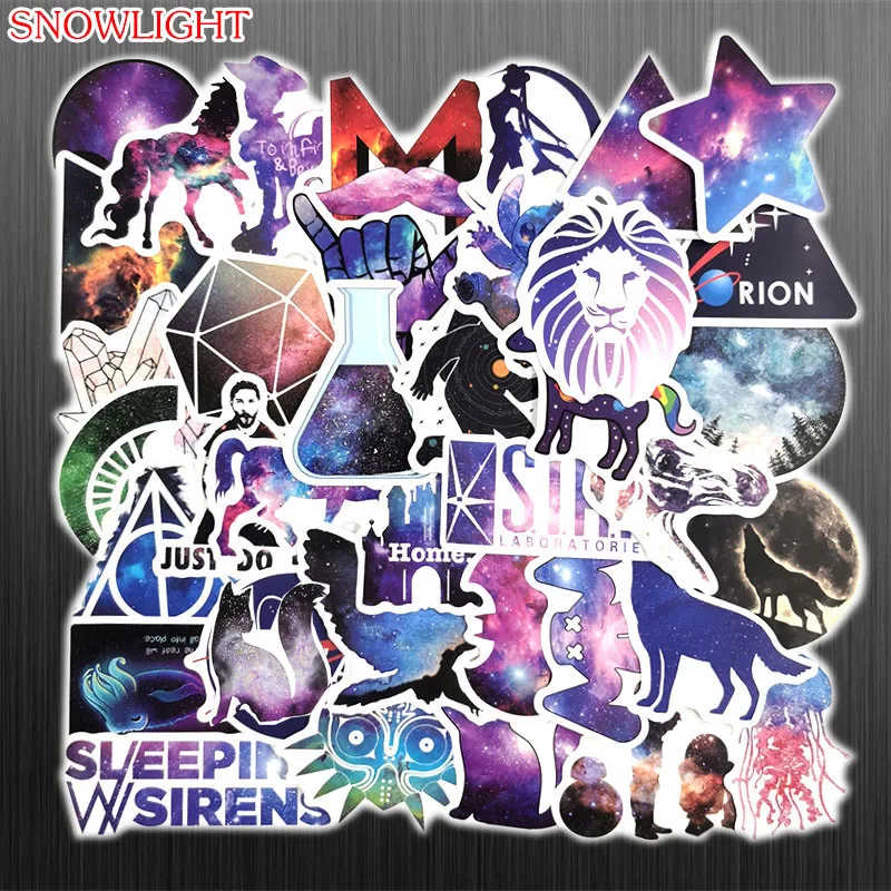 10/30/50/100 pcs/pack Super Beautiful Starry Sky Stickers Kid Toy Sticker for DIY Luggage Laptop Skateboard Waterproof Sticker