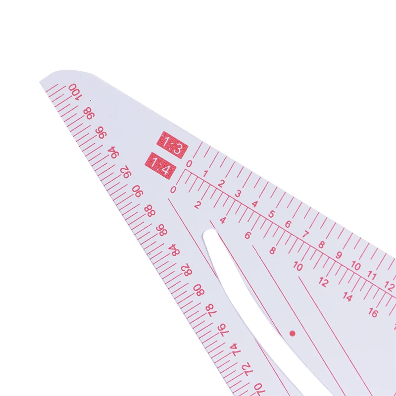 Triangle ruler drawing ruler New multi-function triangular scale ruler measure plastic dressmaking tailor sewing