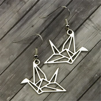 crane drop earrings