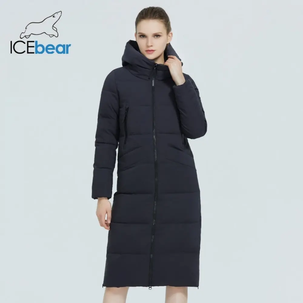 ICEbear 2020 новый зимний длинный женский пуховик модная теплая Женская куртка с