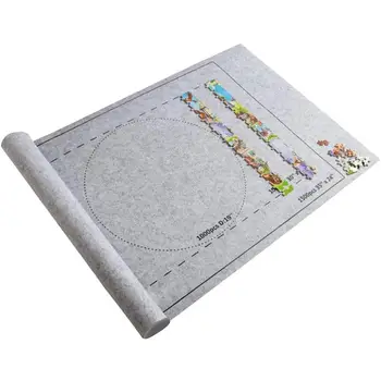 

Portable Travel Baby Crawling Mat Toy Puzzles Mat Jigsaw Felt Pad Puzzles Storage Blanket For 1500 Pieces Puzzles Accessories