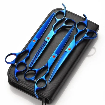 

4Pcs/Set 7 Professional Salon Scissors Hairdressing Shears Tools Kit @LS