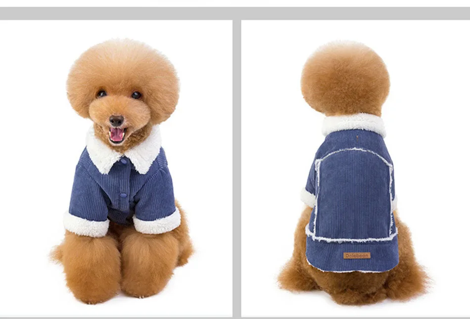 Dog Clothes Winter Warm Coat Jacket Pet Down& Parkas Small Dog Puppy Clothing Costume Cotton-padded Clothes Pug Chihuahua