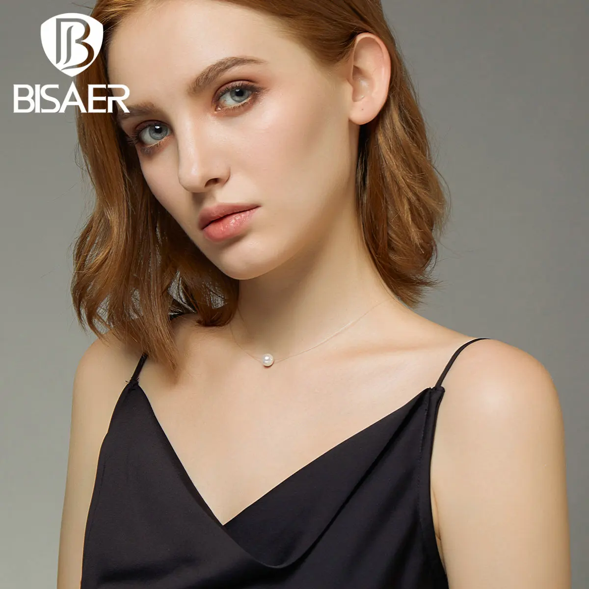 BISAER Shell Pearl Chain Pendant Necklace for Women Party Weeding Gift Fashion Jewelry Bijoux GXN372