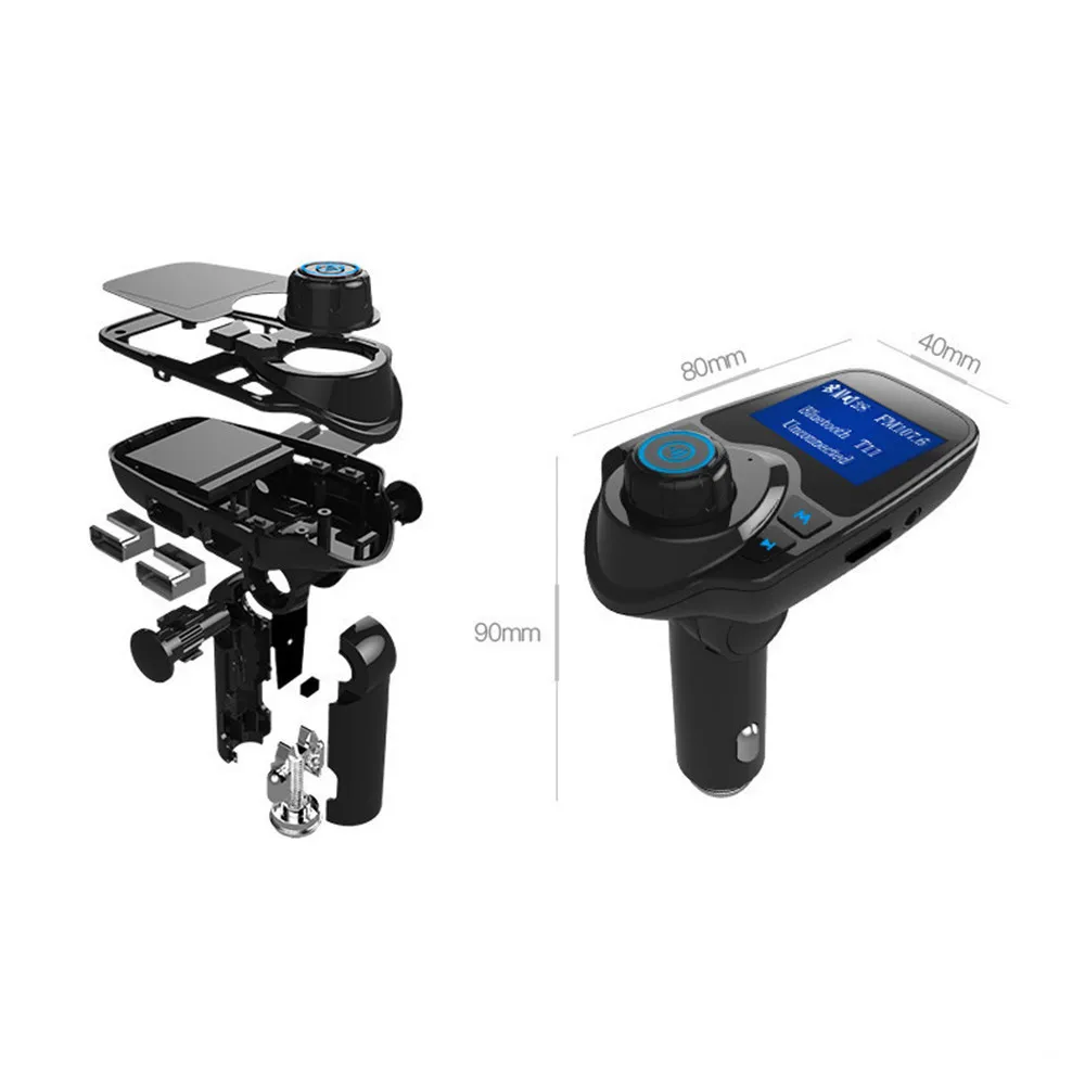 Fm-адаптер USB зарядное устройство Авто Hands Free Bluetooth беспроводной автомобильный AUX аудио приемник автомобиль Лодка Трактор Аксессуар# Zer