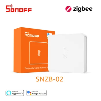 

SONOFF SNZB-02 ZigBee Real Time Temperature Humidity Feedback Works With SONOFF ZigBee Bridge EWeLink App IFTTT Smart Home