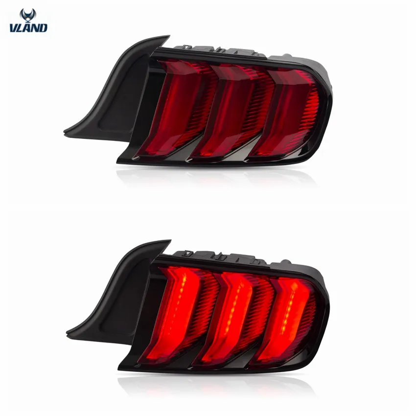  Vland factory car accessories for Car LED lights assembly for Mustang Taillight 2014-UP with two de - 32991192636