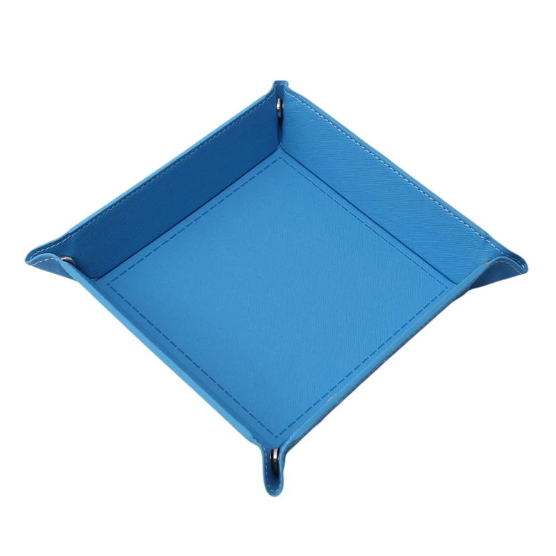 

Dice Tray Purple Dice Box For RPG DnD Games Dice Storage Portable Folding Dice Storage Rolling Tray For Use Game Blue Color
