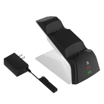 

Handle Charger Charging Dock Station LED Indicator Charger Cradle Adapter for PS5 Gaming Controllers Handles Kit