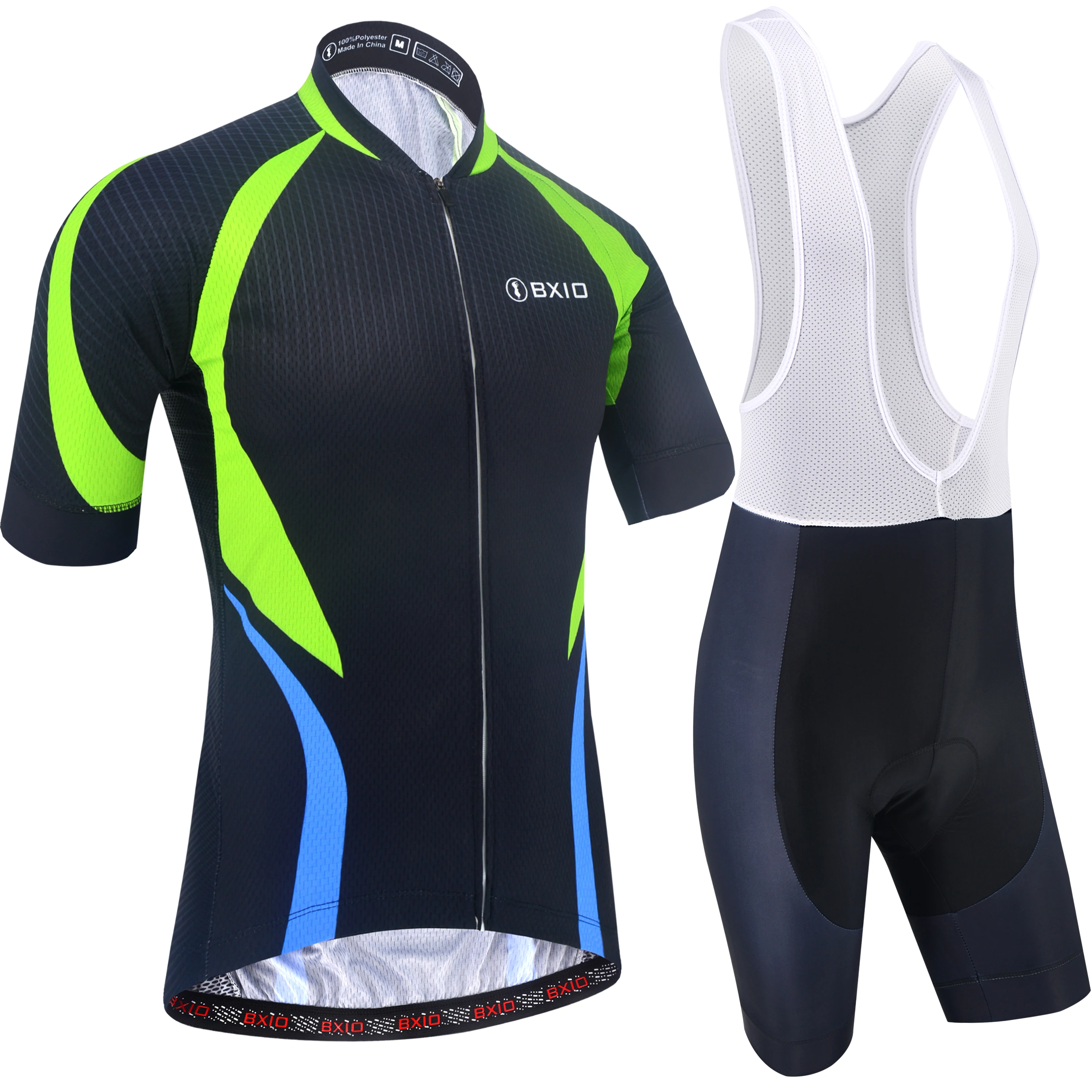 

BXIO Cycling Clothing for Men Short Sleeves Bicycle Jerseys Breathable 5D Gel Pad Shorts 201