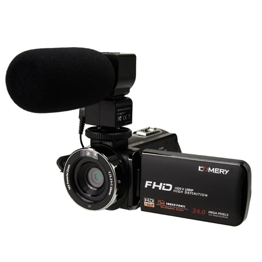 Wifi 3,0 lcd 24 МП 18x видеокамера камера Full HD 1080p видеокамера с цифровым зумом вращение на 270 экран поддержка микрофона объектив