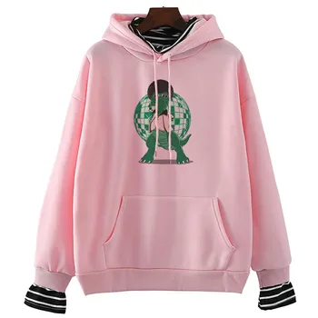 

Little Monster Discosaurs Hoodie Women Funny Harajuku Femela Korean Style Sweatshirt Korean Style Pullover Graphic Top 90s