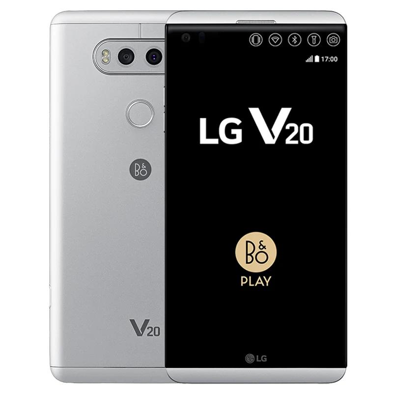 LG V20 F800 H910 H918 VS995 4 Гб ОЗУ 64 Гб ПЗУ Snapdragon 820 5," 16 МП 4G LTE разблокированный мобильный телефон - Цвет: Silver