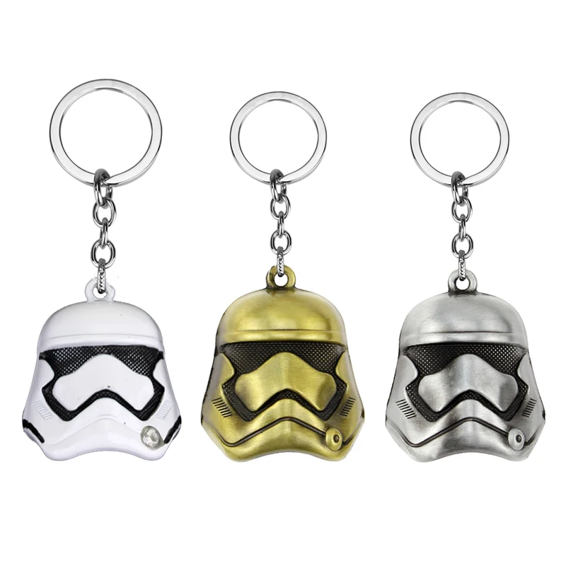 11 Style Star Wars Keychain StormTrooper Helmet Storm Trooper Pendant Key Chain Darth Vader Mask Superhero Keyring Key chain