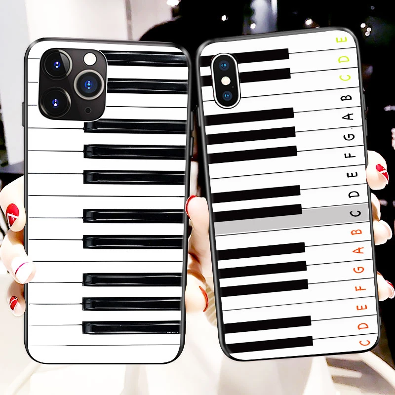 Funda Protectora De Tpu Para Iphone Funda De Piano De Lujo Para Iphone 11 Pro Max X 5 S 6 6s Xr Xs Se 7 8 Plus Funda De Silicona Para Piano Fundas