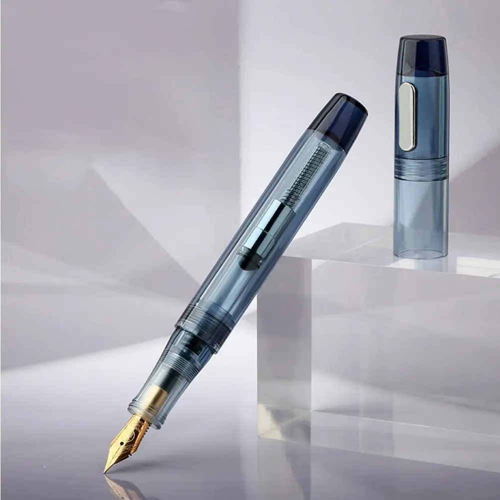 High Quality C3 Transparent Fountain Pen EF/F Nib 0.38mm/0.5mm Large
