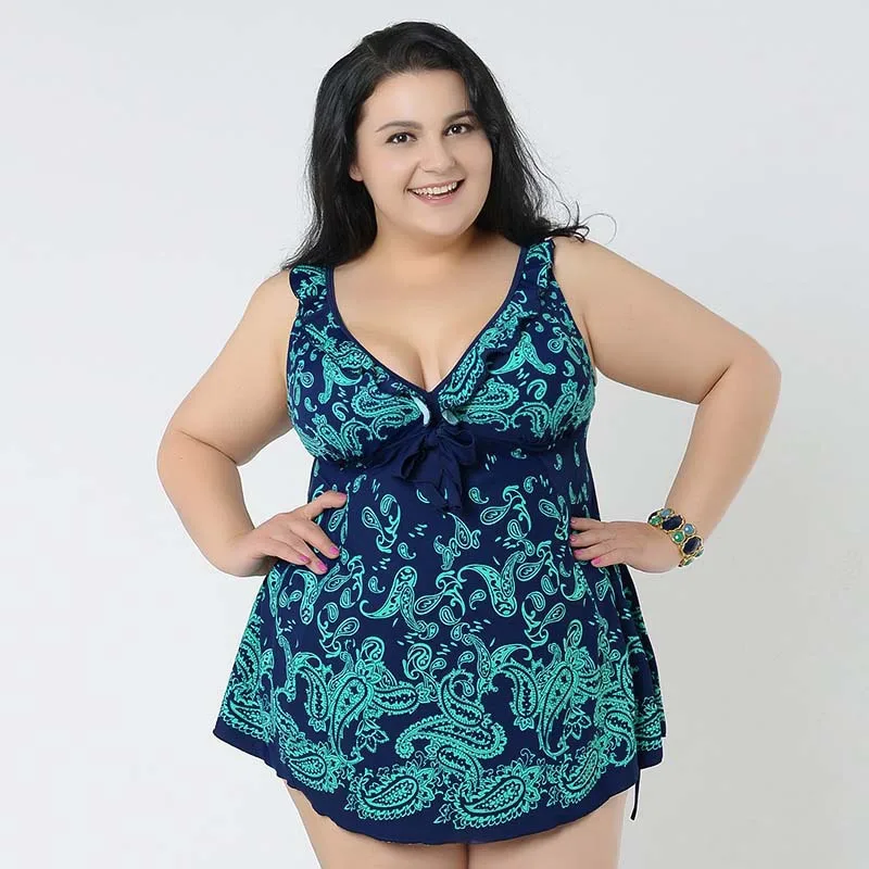 

New Style Large Size Bathing Suit Hot Selling Plus-sized Dress-Bathing Suit Body Fat Fat-