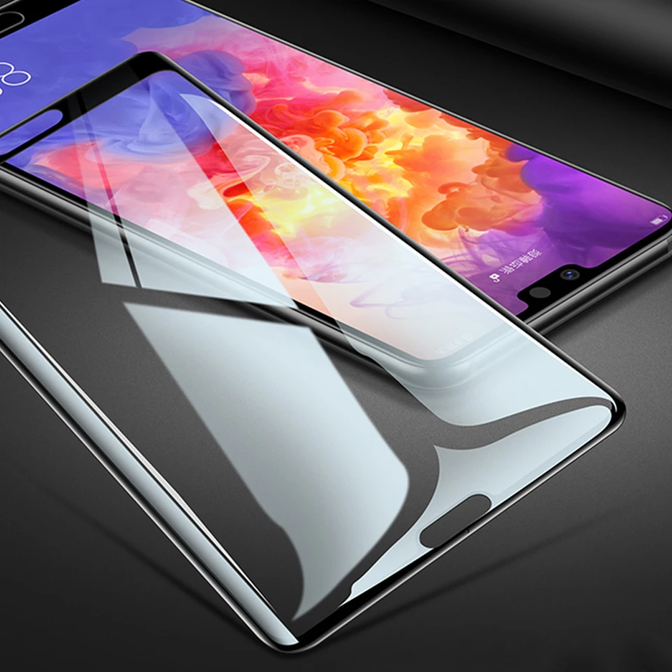 100Pcs/Lot 9D Full Cover Tempered Glass For Huawei Nova 7 7se 6 5 5i Pro 5T 4 4E 3 3i 8SE Screen Protector Glass Protective Film