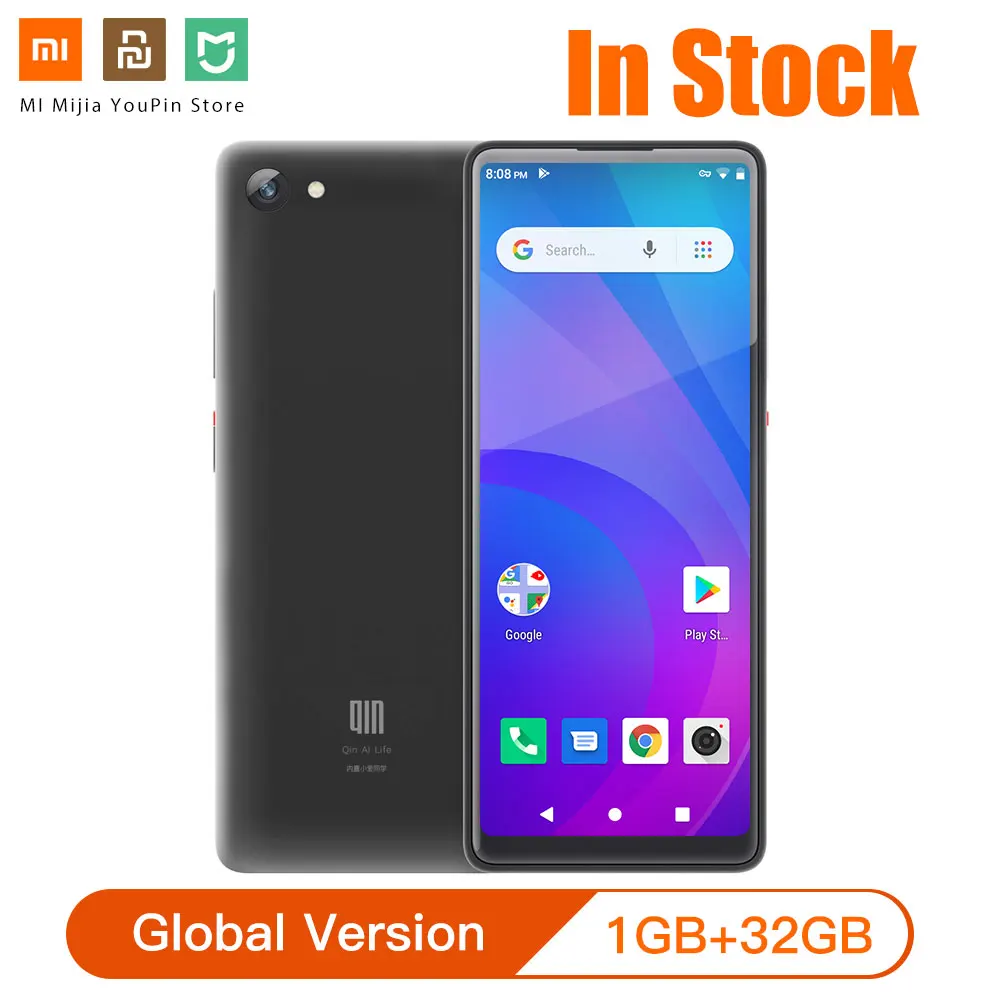 В наличии глобальная версия Xiaomi QIN полноэкранный Phon e 4G сеть с Wi Fi 5 05 дюйма 2100 мАч
