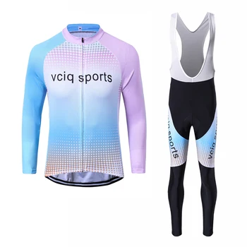 

2020 Team vciq pink bike suit bike suit Ropa men's bike Summer Pro bike suit 20D rubber pad bike pants