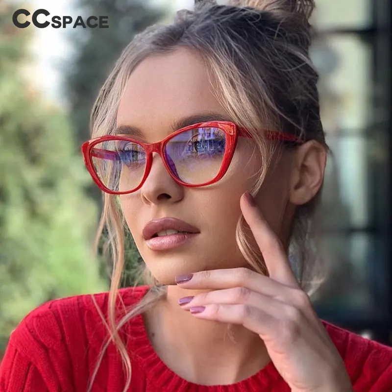 47312 Anti Blue Plastic Titanium Eyeglasses Frames Men Women