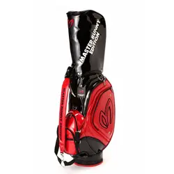 Sac de golf en PU rouge imperméable à la mode, sac de support de golf, sacs de chariot de Golf 