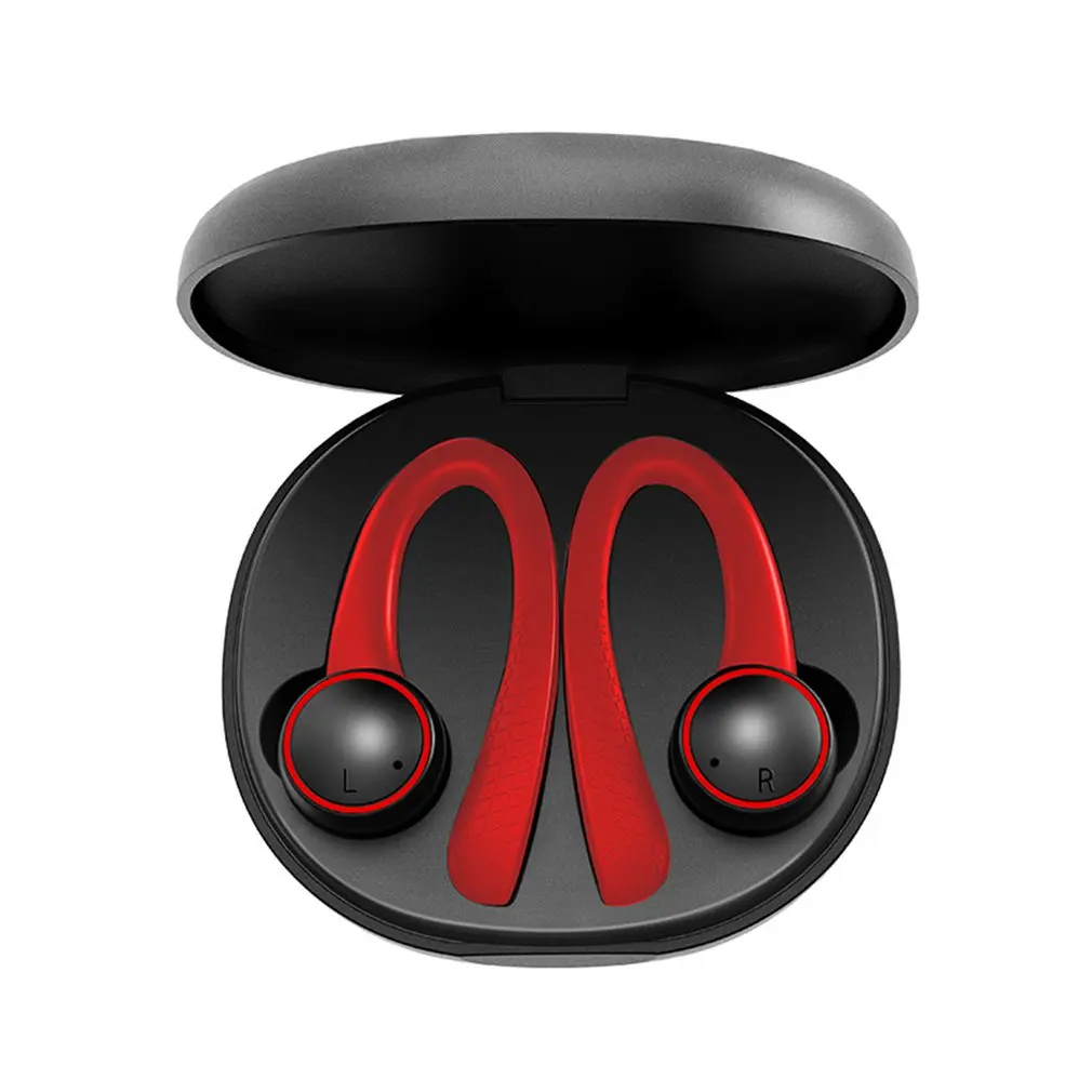 TWS 5,0 Bluetooth наушники для iphone для Xiaomi Беспроводные наушники с микрофоном спортивные ушные крючки для бега шумоподавление гарнитуры - Цвет: 3
