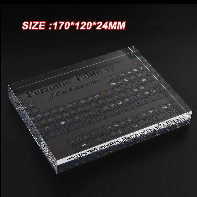 Акриловая Периодическая таблица элементов размером 170x120x24 мм подарки для детей