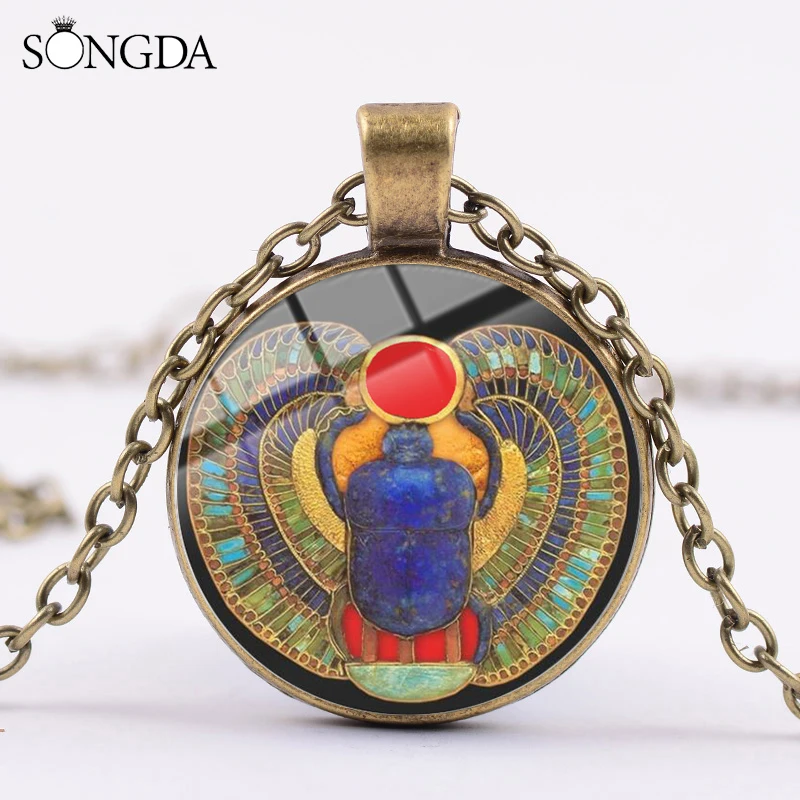 Коллекция 2019 года модные египетские Scarab ожерелье талисман древний египетский