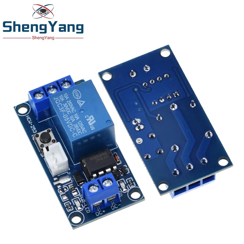 Bistabiler 5-V-12-V-Einzelknopf-Schalter Bistabiles Relais modul Auto-Modifikation schalter Ein-Knopf-Start-Stopp-Selbst verriegelung für Arduino – Detail 9