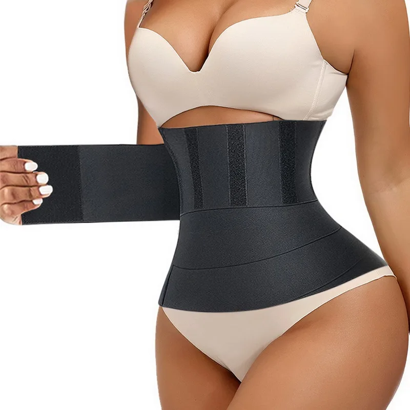 spanx thong Waist Trainer Snatch Bandage Wrap Tummy Sweat Sauna Trimmer Belt For Women Belly Body Shaper Compression Band Weight Loss Sheath best shapewear for lower belly pooch