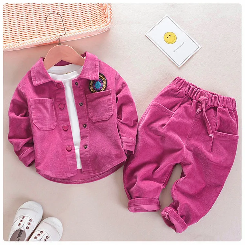 Baby Boy Clothes Autumn And Winter Children's Suit Cartoon Tops + Pants 2pcs 1-2-3-4Y