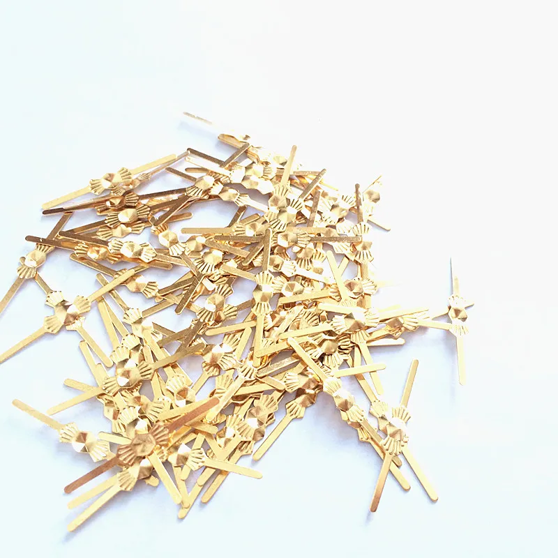 Top Qulity 100pcs L25 Gold Bowtie Copper Connectors Crystal Prisms of Chandelier Lamp Parts Accessories for | Лампы и освещение