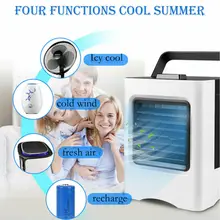 4 в 1, охлаждающий вентилятор, портативный мини-кондиционер-охладитель, охлаждающий вентилятор, охлаждает, очищает увлажняет вентилятор, домашний офис