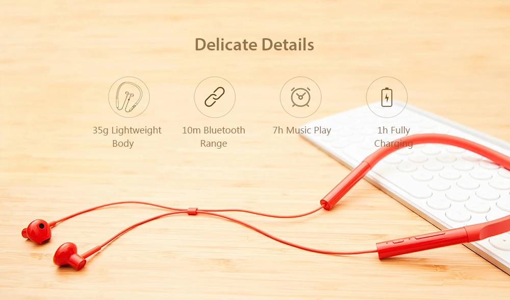 Xiaomi воротник Bluetooth гарнитура Молодежная версия Быстрая зарядка беспроводной шейный ремешок спортивный Apt-x гибридный двойной сотовый микрофон наушники