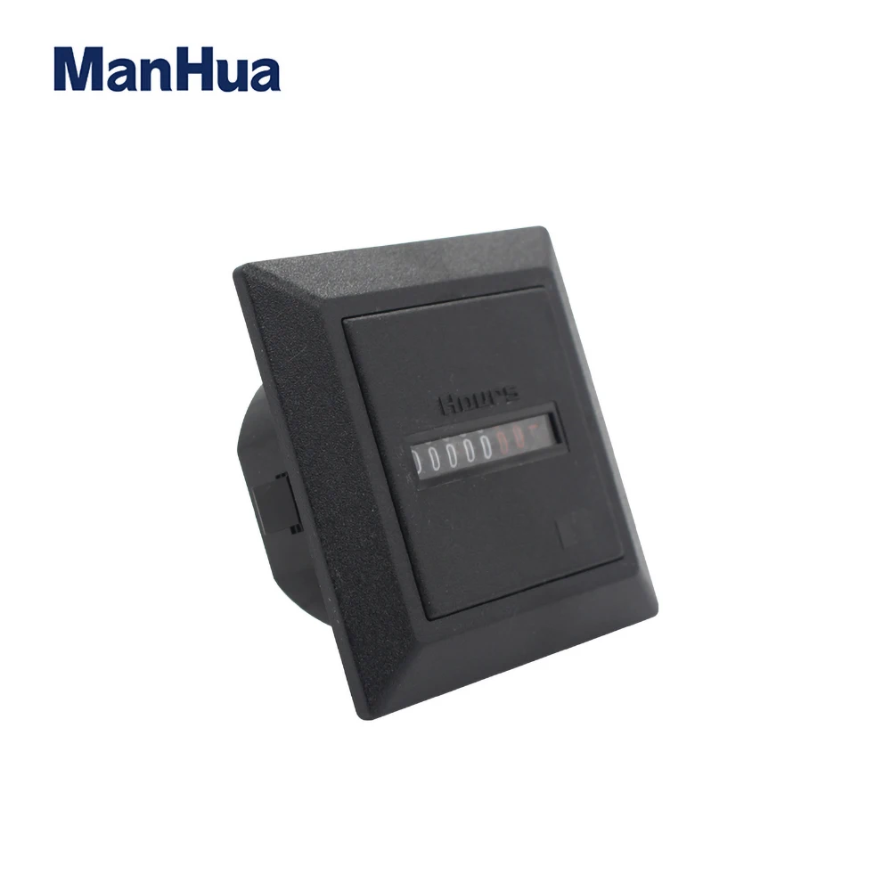 Цифровой квадратный счетчик ManHua HM 1 часов черного типа AC220 60HZ 0 99999 99 H|Таймеры| |